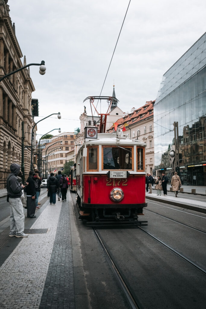 Vintage tram Prague
